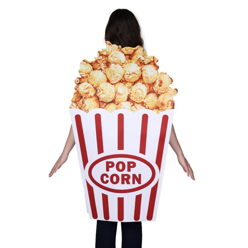 新しいハロウィンコスプレコスチューム 面白いポップコーン柄デ - Popcorn のレビューと価格
