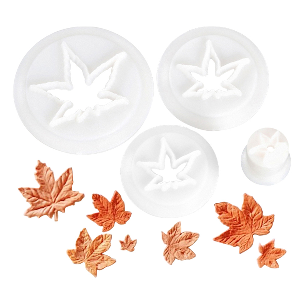 秋の紅葉プラスチックカッターセット秋テーマケーキDIYカッタ - Cookies Pack のレビューと価格