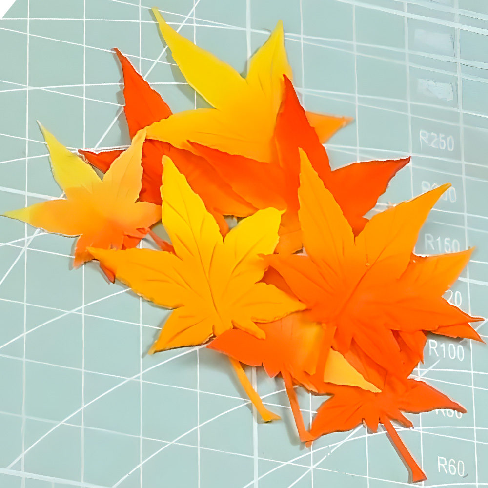 秋の紅葉プラスチックカッターセット秋テーマケーキDIYカッタ - Cookies Pack のレビューと価格