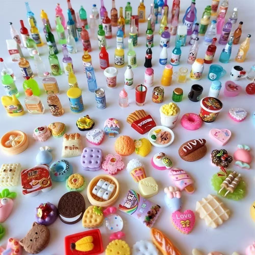 ミニチュアフードおもちゃ、レジン製ミニチュア、お菓子、飲み物 - Food Snacks Drinks のレビューと価格