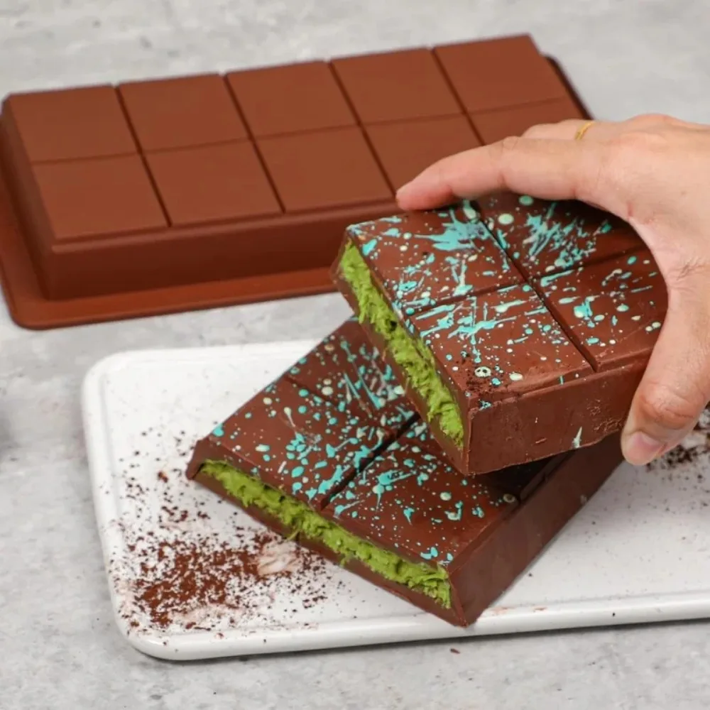 シリコン製チョコレート型。長方形で、型から取り出しやすく、耐 - Protein Bar のレビューと価格